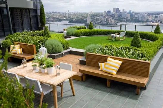 Rooftop garden and lounge
